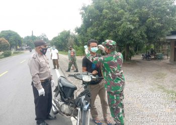 Personil TNI-Polri Dan Instansi Terkait Kompak Laksanakan Operasi Yustisi Pendisiplinan Protokol Kesehatan