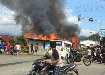 Tiga Rumah Siti Simamora Terbakar di Tapteng