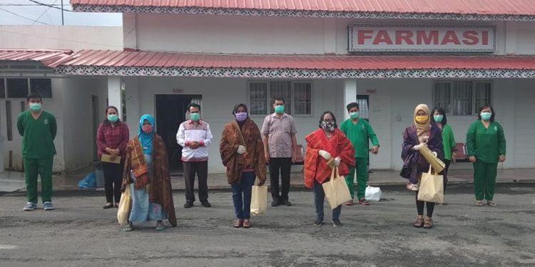 Tiga Pasien Asal Siantar Dipulangkan dari RS Fasilitas Khusus Covid-19 Batu 20 Simalungun