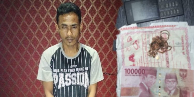 Bongkar Rumah dan Gondol Perhiasan Emas, Ipin Ditangkap di Jalan Pancing