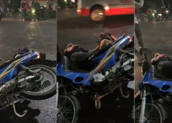 Breaking News! Dua Pengendara Sepedamotor Terkapar di Simpang 2 Siantar