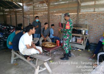 Melalui Himbauan Protokol Kesehatan, Jajaran Kodim 0208/Asahan Jalin Hubungan Silaturahmi Dengan Pelajar Dan Masyarakat