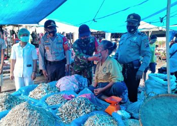 Penegakan Protokol Kesehatan Oleh Personel Kodim 0207/Simalungun di Kota Pematangsiantar