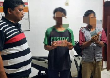 Kios Cabe Nurmauli boru Marpaung Dibobol, Dua Pelaku Diarak ke Kantor Polisi