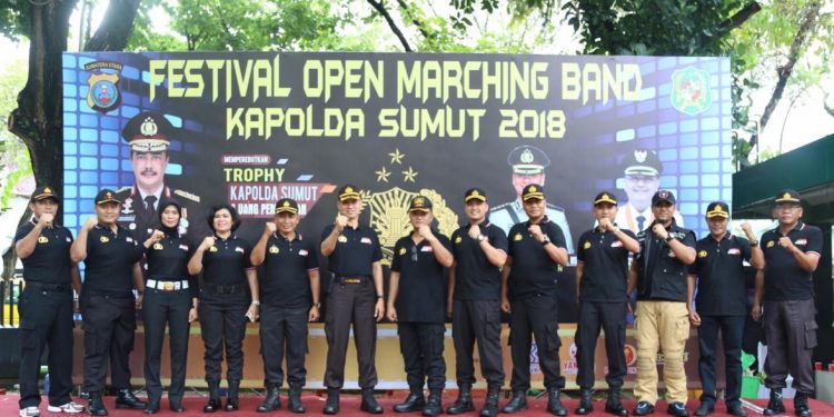 Festival Open Marching Band Kapolda Sumut 2018 Bangkitkan Semangat Muda