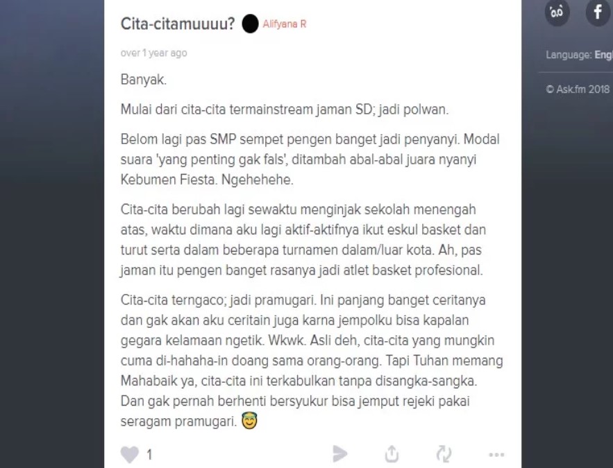Fita Damayanti Simarmata Salah Satu Pramugari Pesawat Lion Air yang Jatuh di Kawasan Perairan Tanjung Karawang