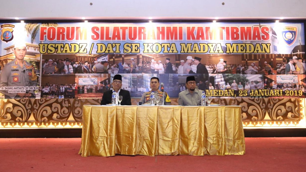 Hadiri Forum Silaturahmi Kamtibmas Ustadz/Da'i se-Kota Medan, Kapolrestabes Ajak Semua Ikut Berperan