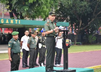 Dandim 0201/BS Pimpin Apel Gelar Pasukan Pam VVIP Kunjungan Kerja Presiden RI