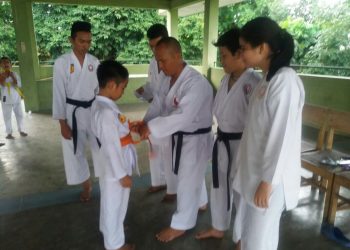 Olah Raga Bela Diri Gashuku Kota Siantar Gelar Ujian Kenaikan Sabuk