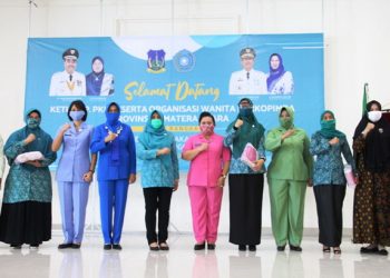 Gebrak Masker TP PKK Sumut, Ny Syahputri Hefriansyah Terima 5 Ribu Masker