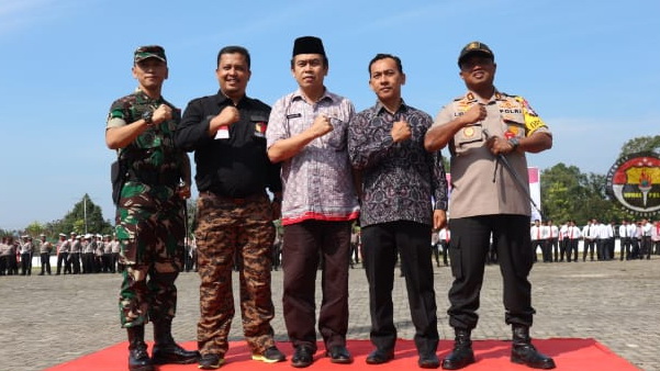 Polres Simalungun Apel Gelar Pasukan Dalam Rangka Kesiapan Pengamanan Pemilu Tahun 2019