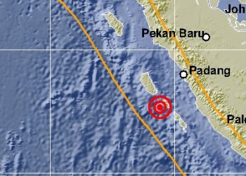 Gempa 5,6 SR di 43 km Barat Daya KEP-Mentawai-Sumbar Tak Berpotensi Tsunami