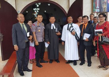Kapolsek Perdagangan Gelar Pengamanan Ibadah di 14 Gereja