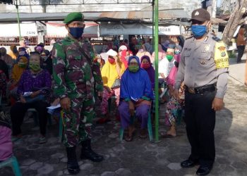 Polsek Tanjung Beringin Bersama Koramil Pantau Distribusi Bantuan BST