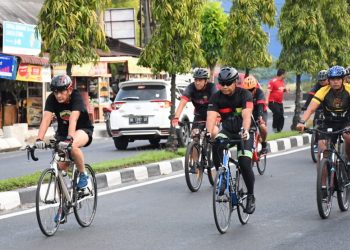 Pangdam I Bukit Barisan Gowes Bersama Para Dandim di Akhir Pekan