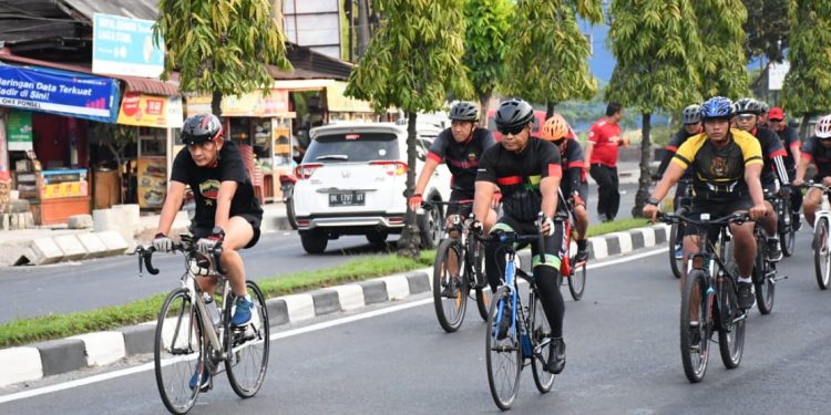 Pangdam I Bukit Barisan Gowes Bersama Para Dandim di Akhir Pekan