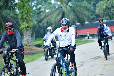 Sambut HUT RI Ke-75 Tahun, Bupati Batu Bara Bersama Kapolres Gelar Gowes Sambut HUT RI Ke-75 Tahun, Bupati Batu Bara Bersama Kapolres Gelar Gowes