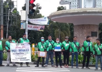 Tak Cari Panggung, Driver Ojek Online Siantar-Simalungun Galang Dana Bencana Palu