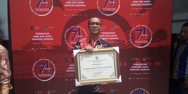 Siantar Terima Penghargaan Sebagai Kota Peduli HAM