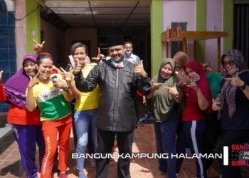 Sedang Latihan Senam, Emak-emak Teriak: Bang Hasim, Singgahlah…