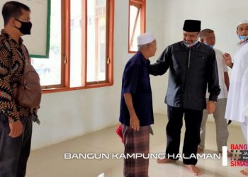 Jumat Pertama di Oktober 2020, Hasim Sholat dan Makan Bersama Jamaah Masjid Jami Nurul Huda Parbutaran