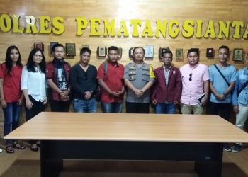 Tugu Sang Naualuh Mangkrak, HIMAPSI Siantar Audiensi Dengan Kapolres