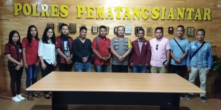 Tugu Sang Naualuh Mangkrak, HIMAPSI Siantar Audiensi Dengan Kapolres