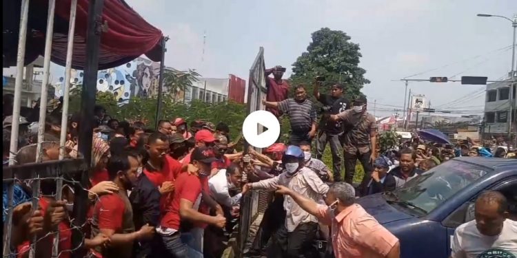 Kisruh Jemaat Gereja HKBP Cibinong, 2 SSK Personil Polres Bogor, 1 Regu Kodim dan Sub Denpom Dikerahkan