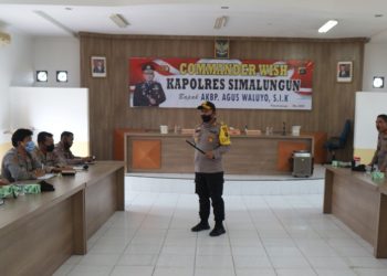 Kapolres Simalungun Minta Kasat dan Kapolsek Tindak Tegas Judi Togel maupun Narkoba