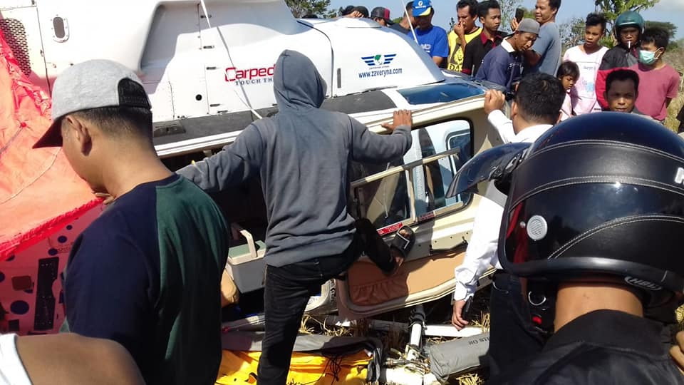 Helikopter Berpenumpang Dua Pria dan Satu Wanita WNA Jatuh di Lombok Tengah, KNKT Turunkan Tim Investigasi