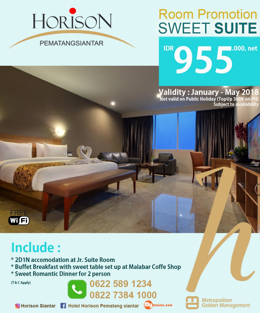 Hotel Horison Pematangsiantar Luncurkan Promo Kamar Suite Room Dengan Harga Bombastis…