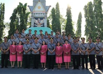 HUT Bhayangkara ke 72, Polres Simalungun Jiarahi Makam Pahlawan