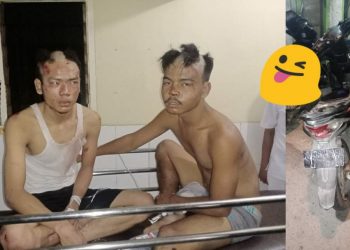 Jambret Wanita Pengendara Sepedamotor, Dua Pria Babak Belur Dihakimi Warga