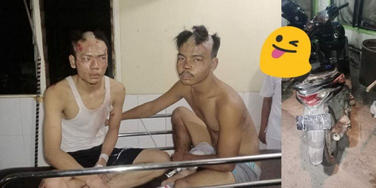 Jambret Wanita Pengendara Sepedamotor, Dua Pria Babak Belur Dihakimi Warga