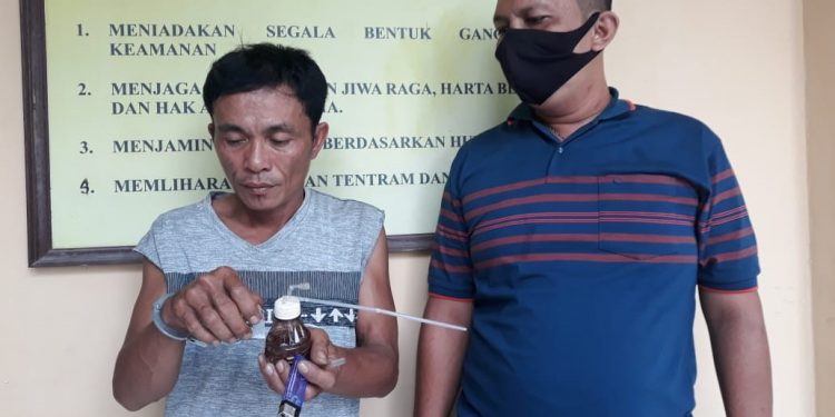 Dijadikan Tempat Transaksi Narkoba, Polsek Perbaungan Grebek Rumah Ilyas Hia