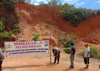 Dua Warga Tewas Tertimbun Longsor, Polres Sibolga Imbau warga Tidak Mengeruk Tanah Pebukitan