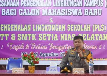 Kapolres Nisel Sosialisasi AKB kepada Calon Siswa SMTK Setia Moale dan Calon Mahasiswa Injili Arastamar