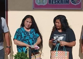 Masniwati Rajagukguk dan Santi Tampubolon IRT asal Medan Ditangkap di Kotapinang