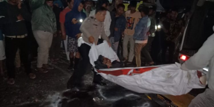 Donald Manalu Tewas Ditabrak Truk di Jalan Lintas Tarutung-Sipirok