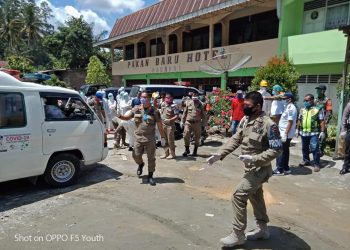 DS Wanita yang Dinyatakan Positif Covid-19 di Parapat Dievakuasi, 35 Kepala Keluarga Diisolasi