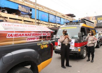 Peti Mati Dibawa Keliling Kota Siantar ‘Jangan Mau Korban Sia-sia Covid 19’