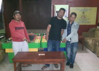 Pemain dan Penyedia Lokasi Judi Tembak Ikan Jaga Sipayung Ditangkap. Dua Orang Wanita Melarikan Diri