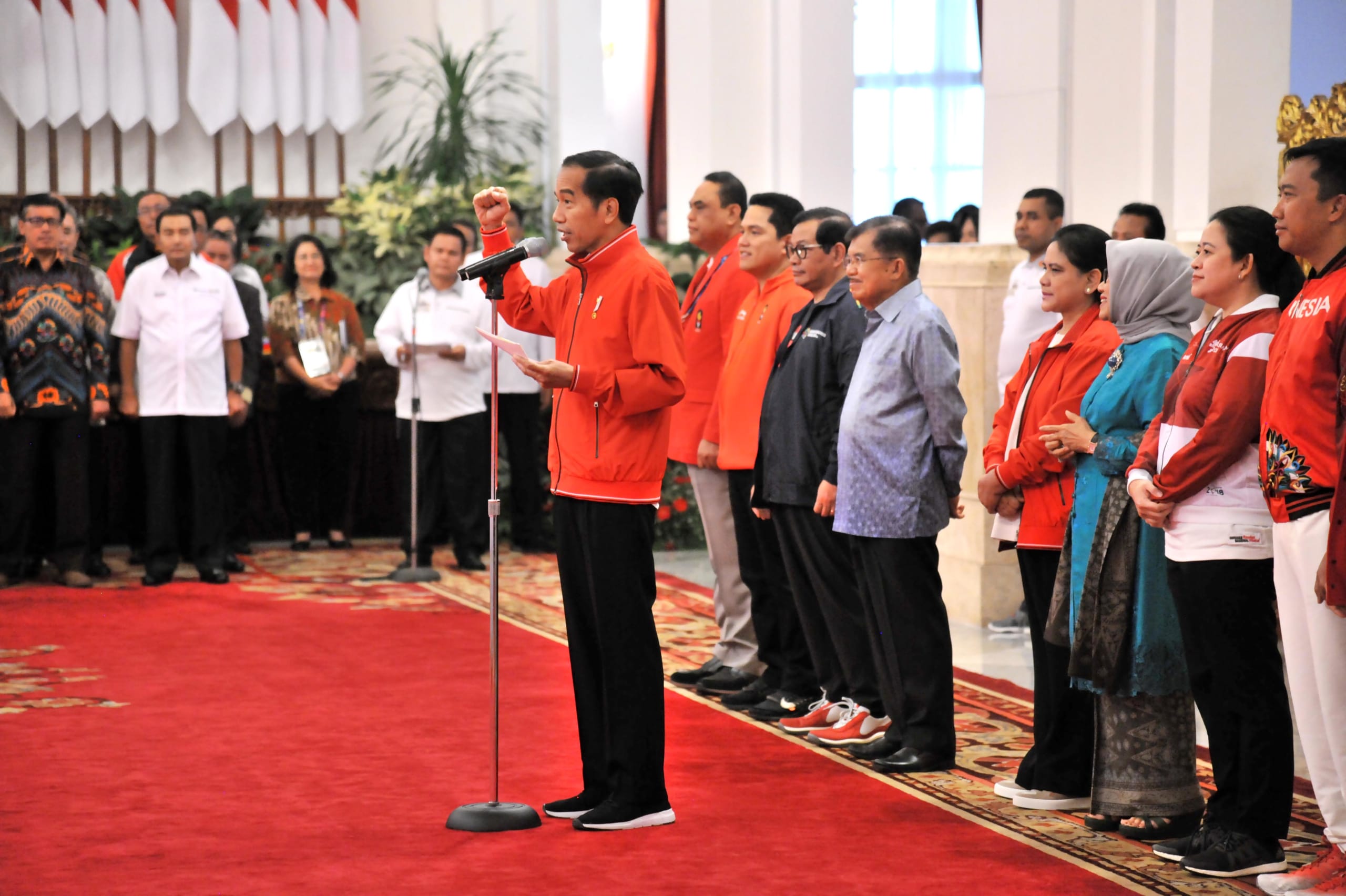 Presiden Jokowi Serahkan Bonus Atlet Asian Games 2018