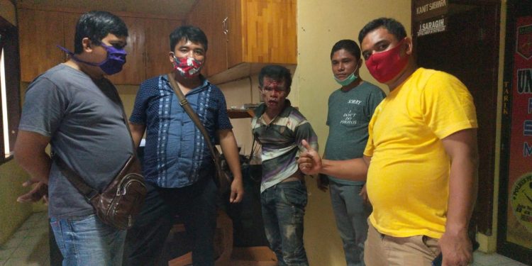 Curi Sepedamotor, Jonra Manalu Berdarah-darah Diamuk Warga di Siantar Sitalasari Curi Sepedamotor, Jonra Manalu Berdarah-darah Diamuk Warga di Siantar Sitalasari