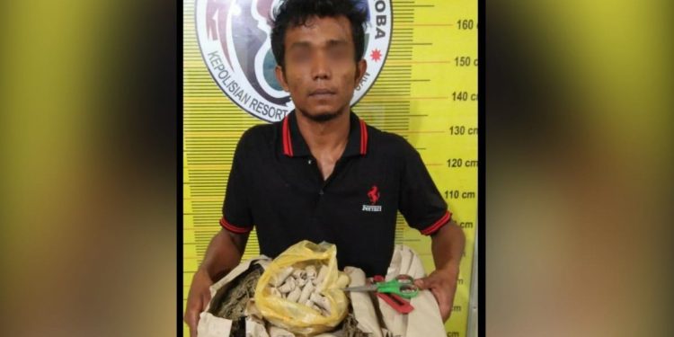 Juanda Siregar Diciduk Bawa 55 Paket Ganja Siap Edar di Padangsidimpuan