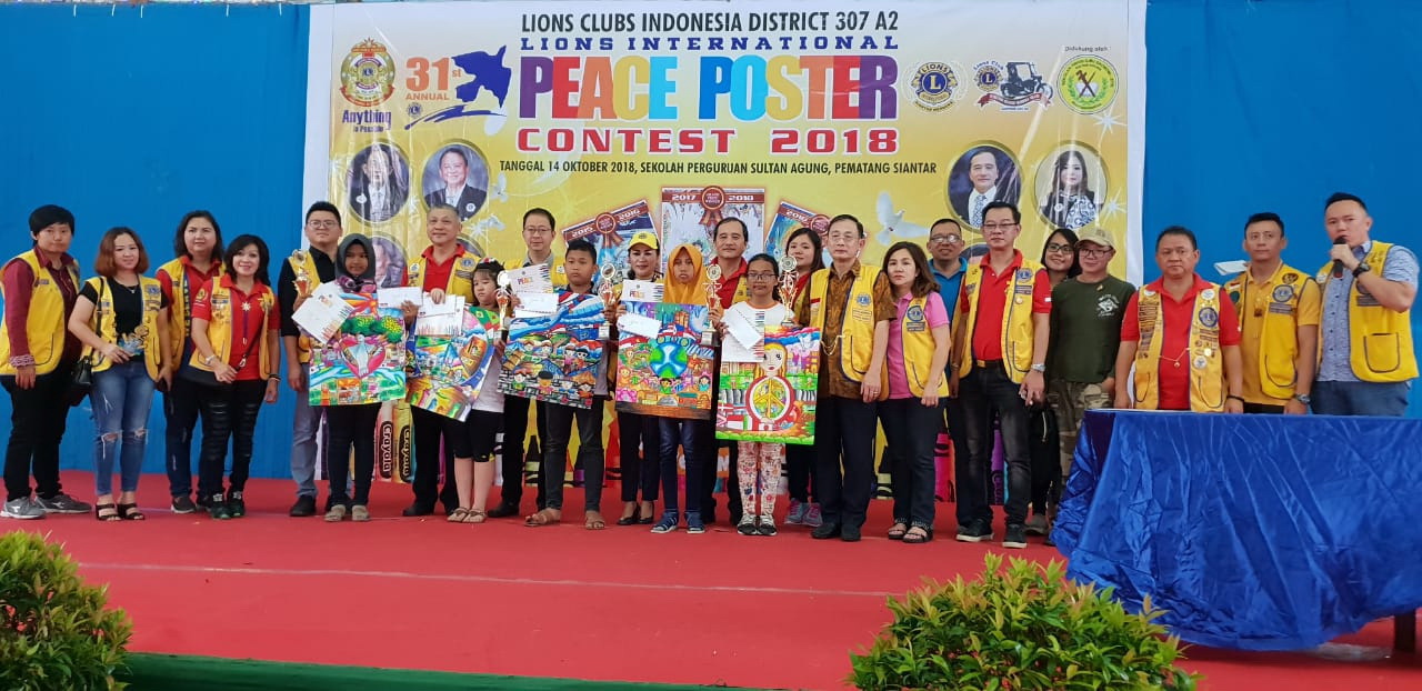 95 Anak Usia Di Bawah 11 Tahun Ikuti "Contest Peace Poster" Lions Club di Siantar