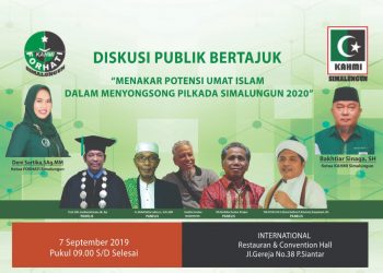 7 September, FORHATI Gelar Diskusi Publik “Menakar Potensi Umat Islam dalam Menyongsong Pilkada Simalungun 2020”