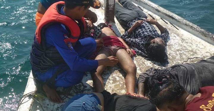 Kapal Pengangkut Pemudik Tenggelam di Selat Makassar