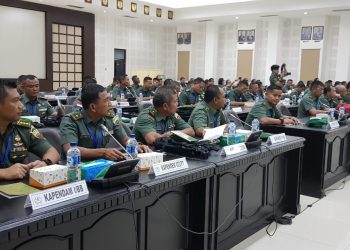 Kapendam I/BB dan Para Kapenrem Jajaran Kodam I/BB Hadiri Rakernis Penad TA 2019