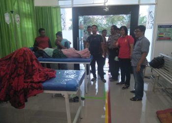Kapolres Simalungun Besuk Korban Diduga Keracunan Daging Anjing